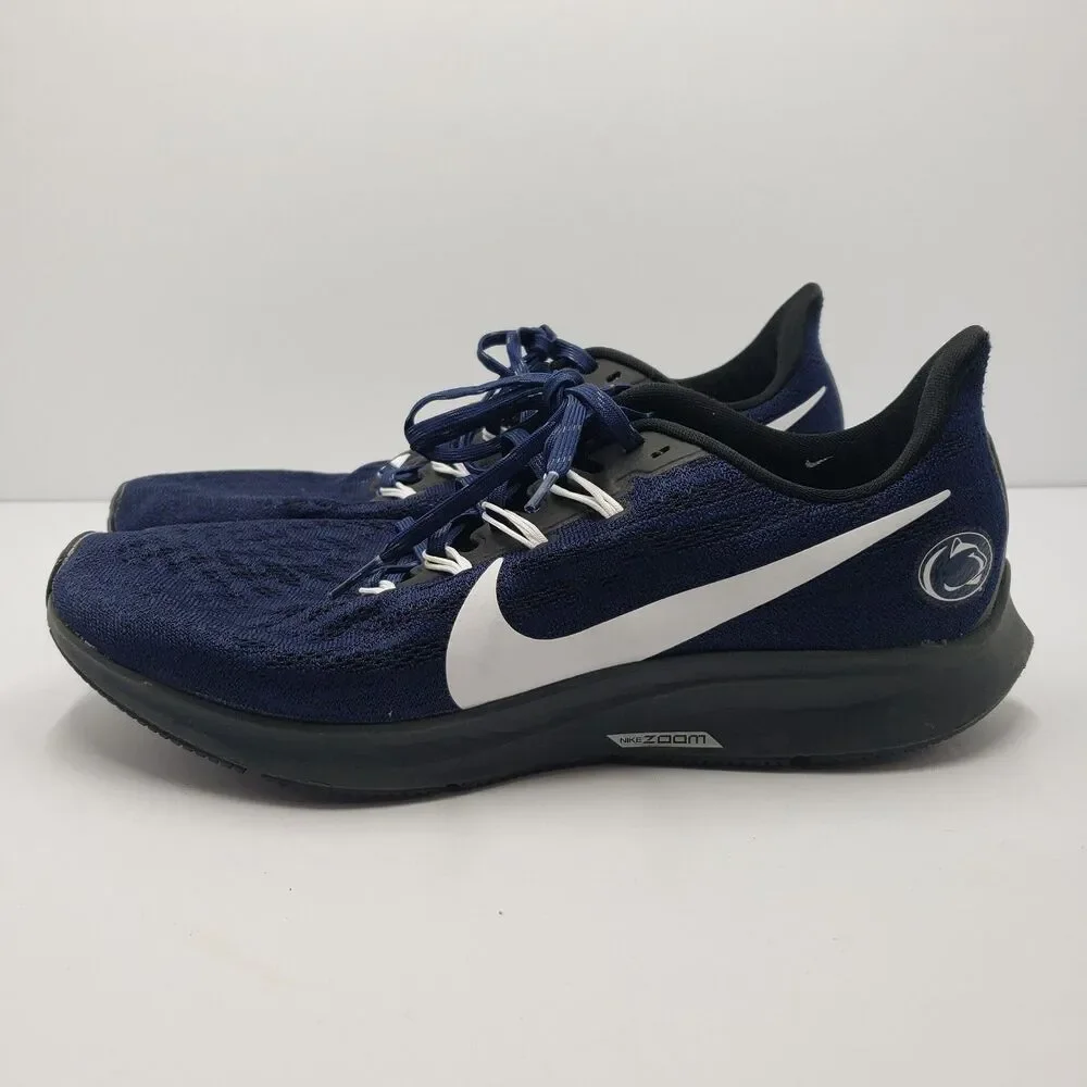 Nike Air Zoom Pegasus 36 Penn State Mens Size 10 Navy Blue White Nittany Lions